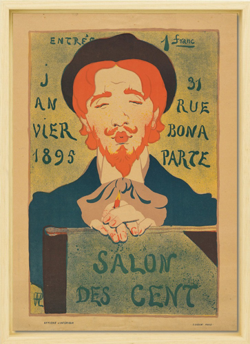 Poster for the 17th or 18th Exhibition of Salon des Cent at La Plume (Paris, January 1896)