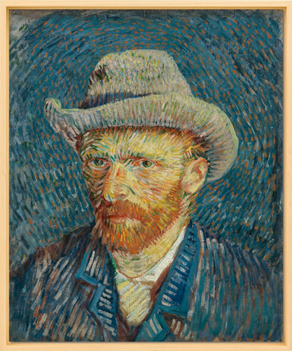 Self-Portrait with Grey Felt Hat